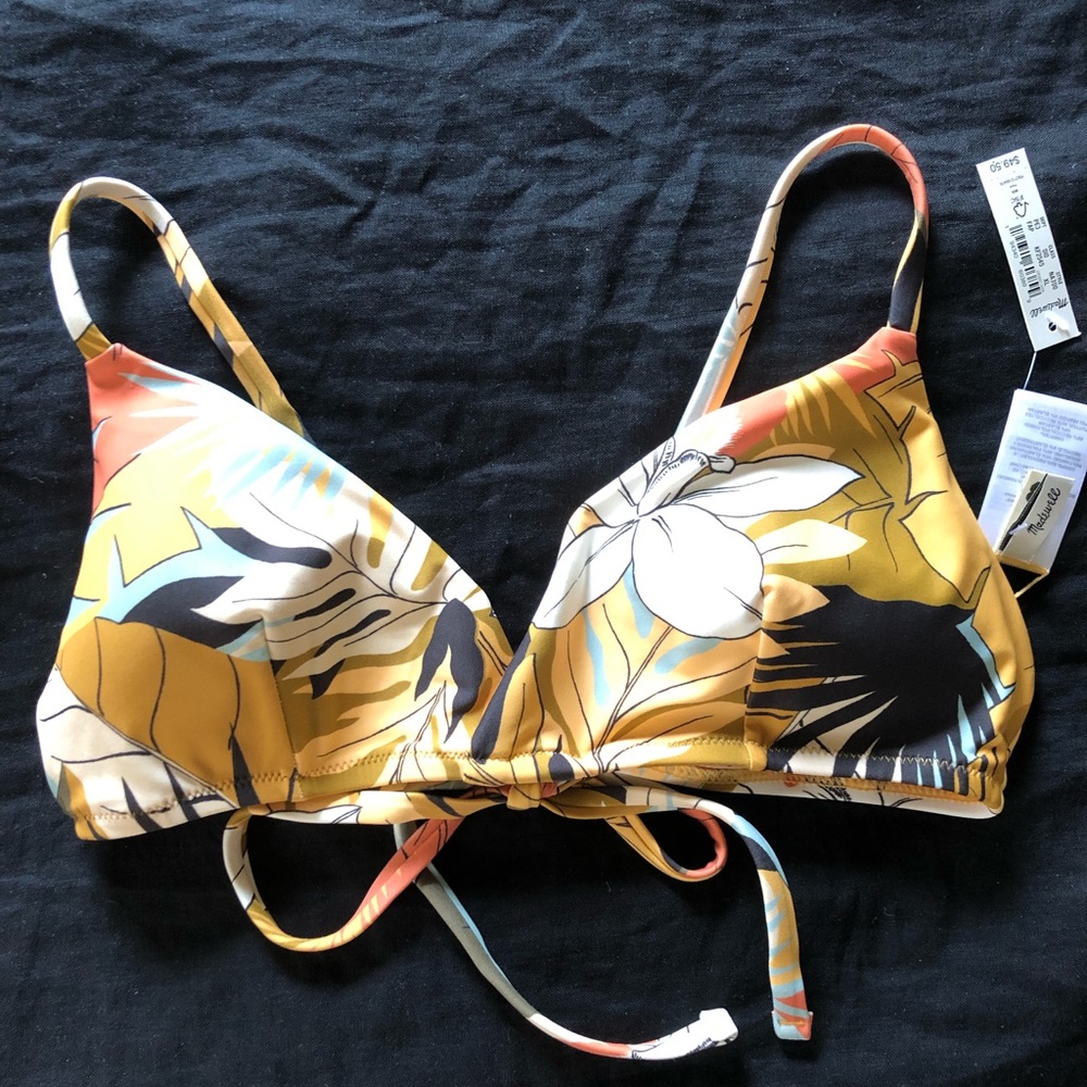 Madewell Second Wave tie-back bikini top